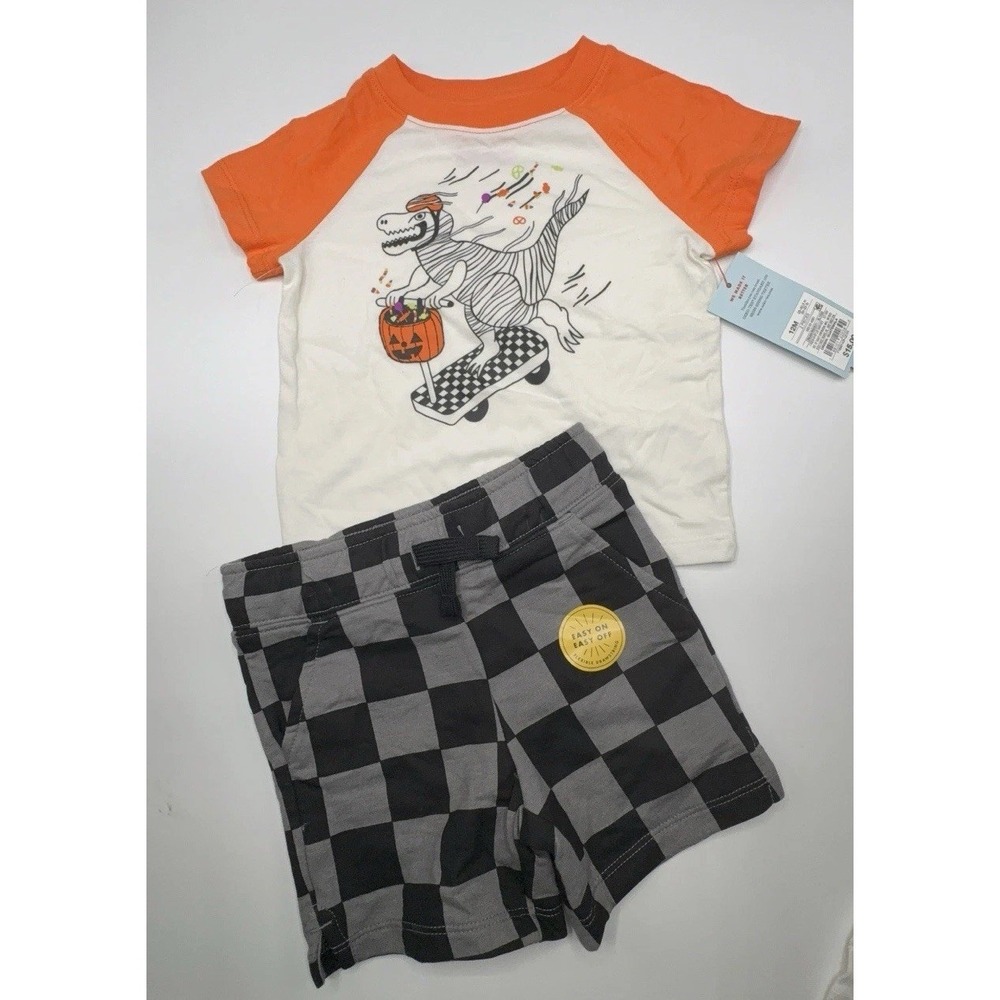 New Boys Size 12 Months Two Piece Cat & Jack Halloween Season Outfit NWT